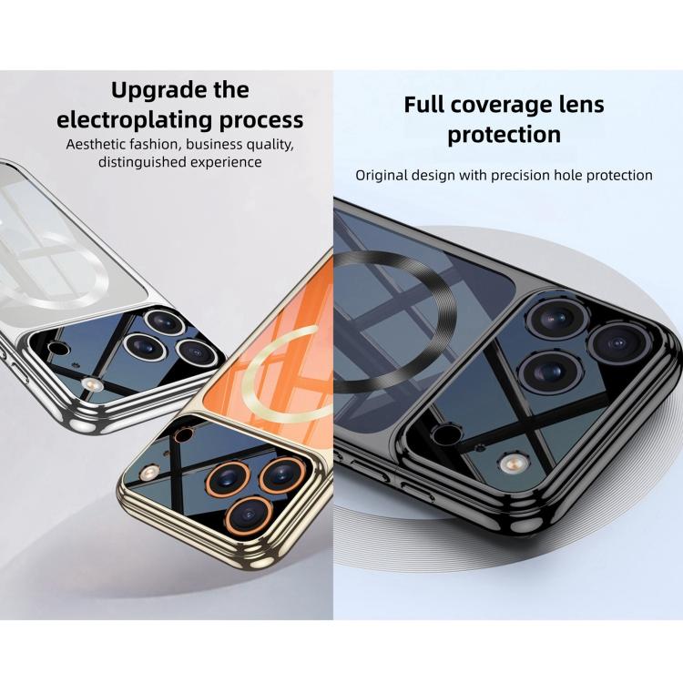 GKK Electroplating Phantom Splicing MagSafe Magnetic Phone Case