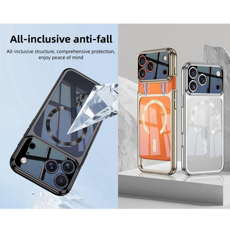 GKK Electroplating Phantom Splicing MagSafe Magnetic Phone Case