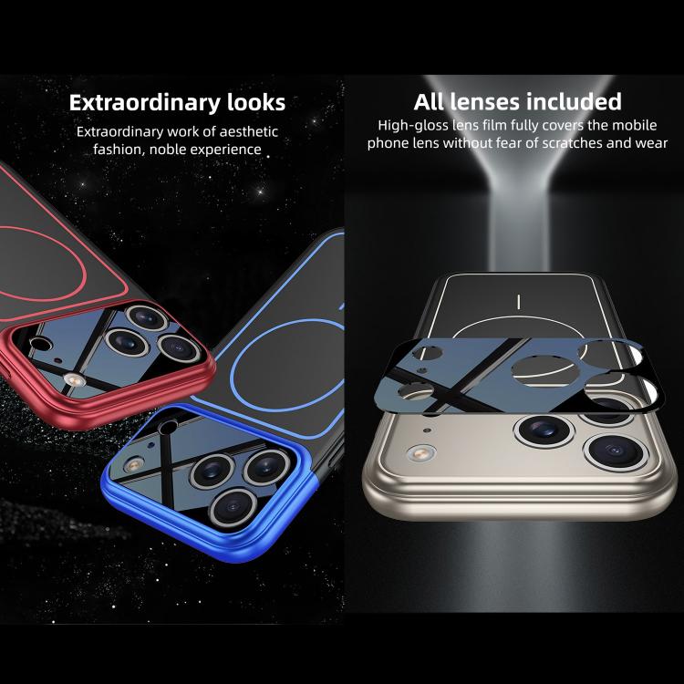 GKK Color Master Splicing MagSafe Magnetic Frame Phone Case