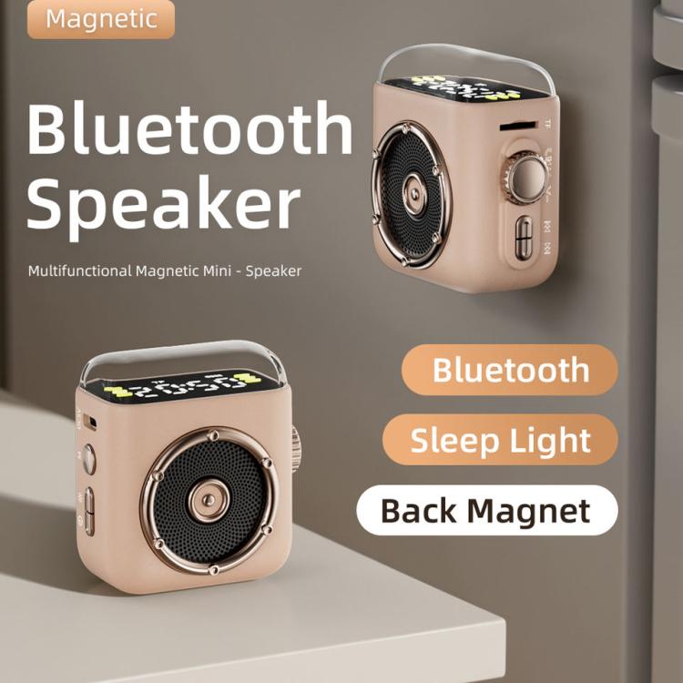 P6 Portable Bluetooth 5.0 Wireless Speaker with Clock & Night Light