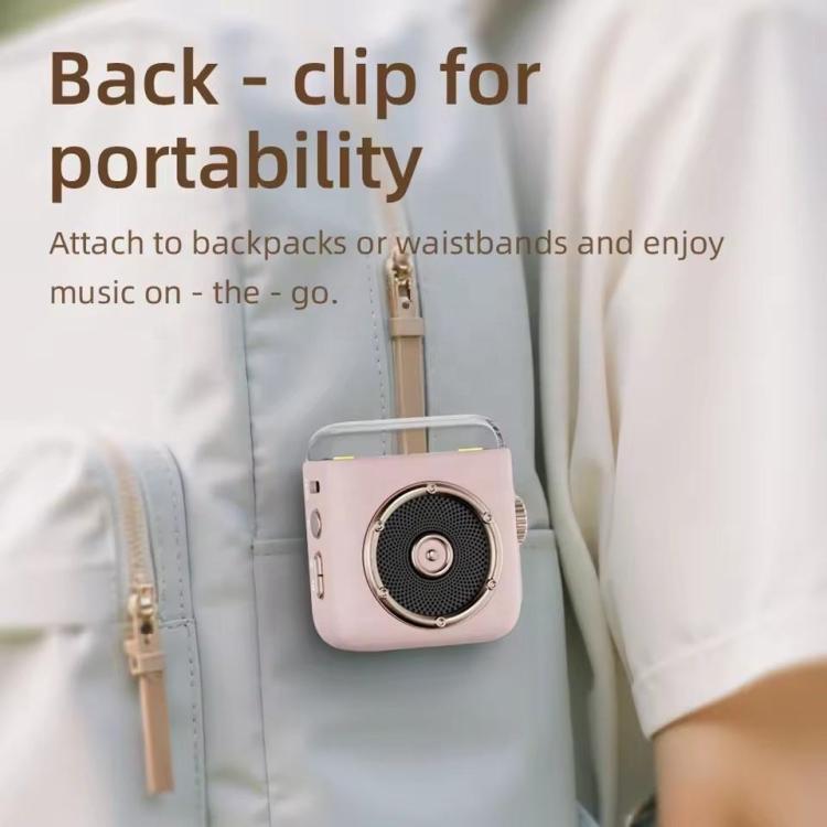 P6 Portable Bluetooth 5.0 Wireless Speaker with Clock & Night Light