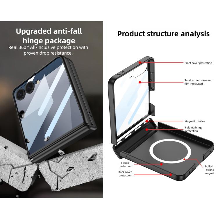 GKK Integrated MagSafe Magnetic Hinge Full Cover Phone Case