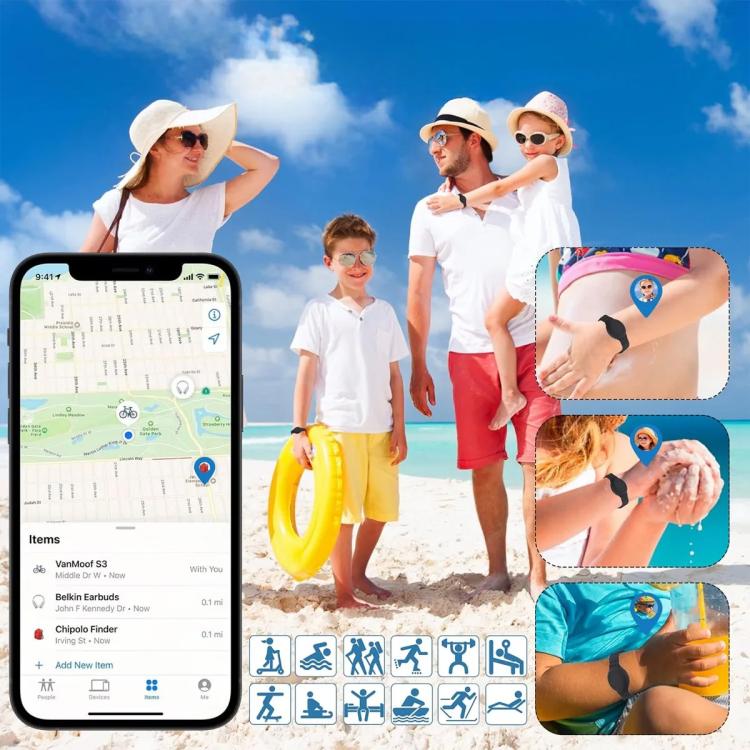 xDfind Breathable Silicone Band Style Anti-lost Tracker Protective Cover