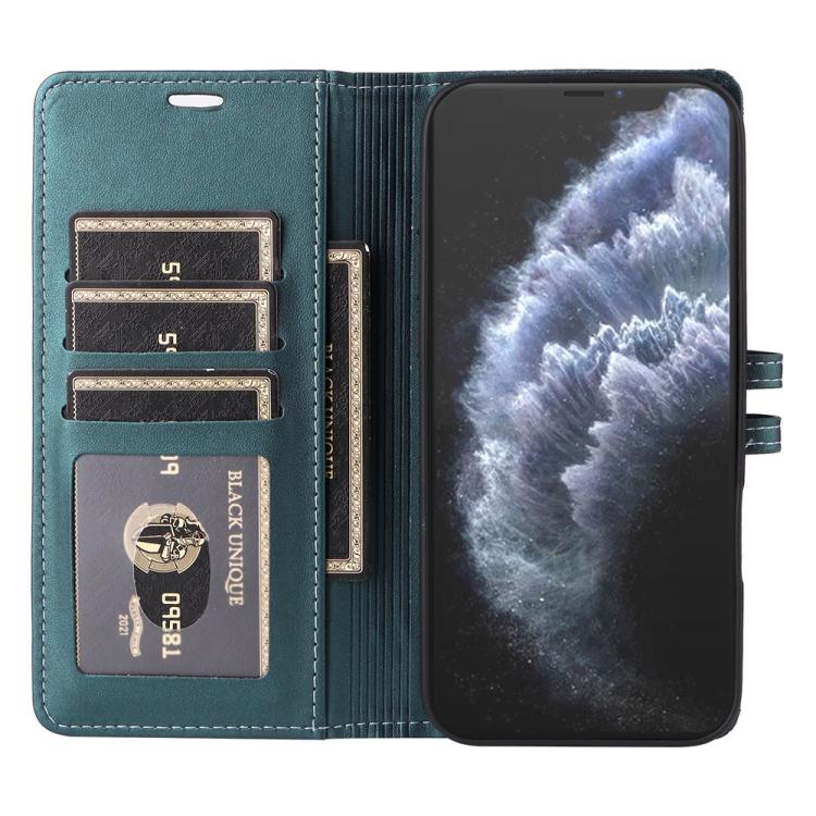 Stitched Magnetic Buckle Leather Phone Case