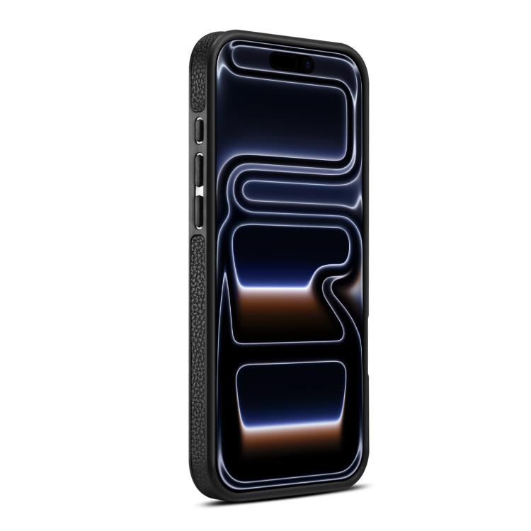 Denior A25 Litchi Texture MagSafe Phone Case with Holder