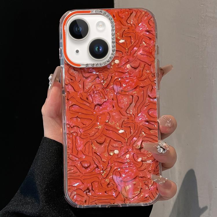 Ink Rhythm Colorful Shell Pattern TPU Hybrid IMD Phone Case