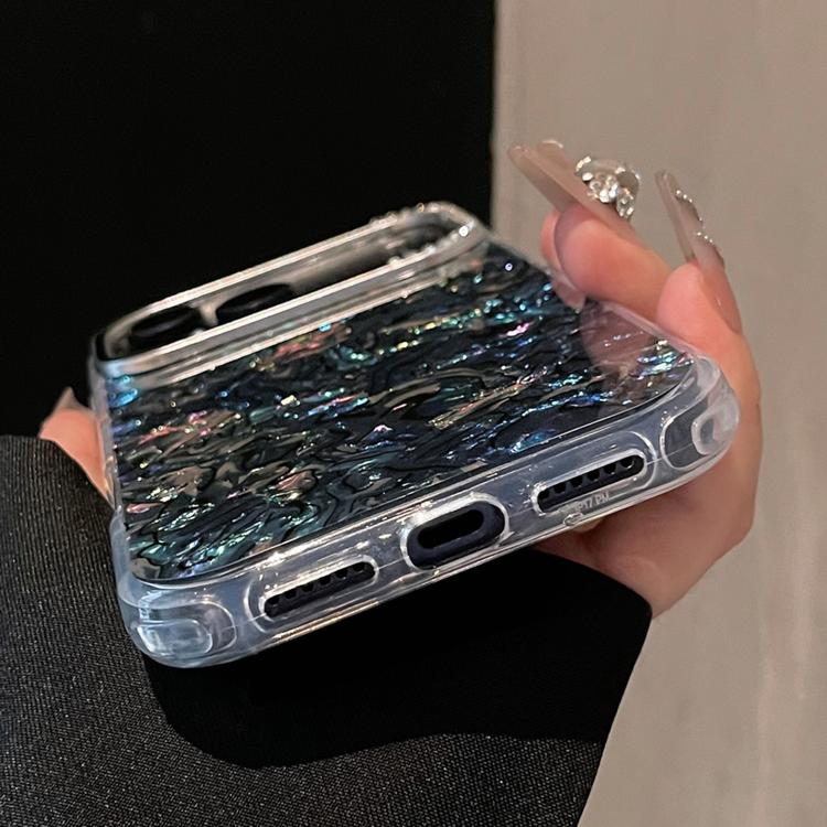 Ink Rhythm Colorful Shell Pattern TPU Hybrid IMD Phone Case