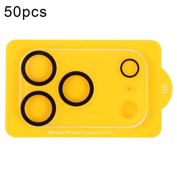 50pcs Silk Printed Large Arc Tempered Glass Back Camera Film