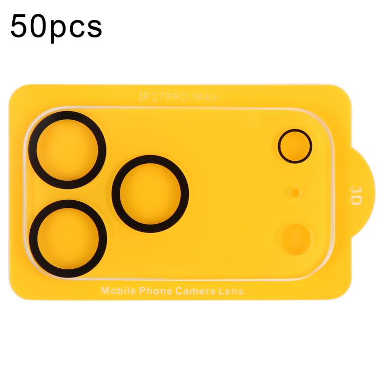 50pcs Silk Printed Large Arc Tempered Glass Back Camera Film