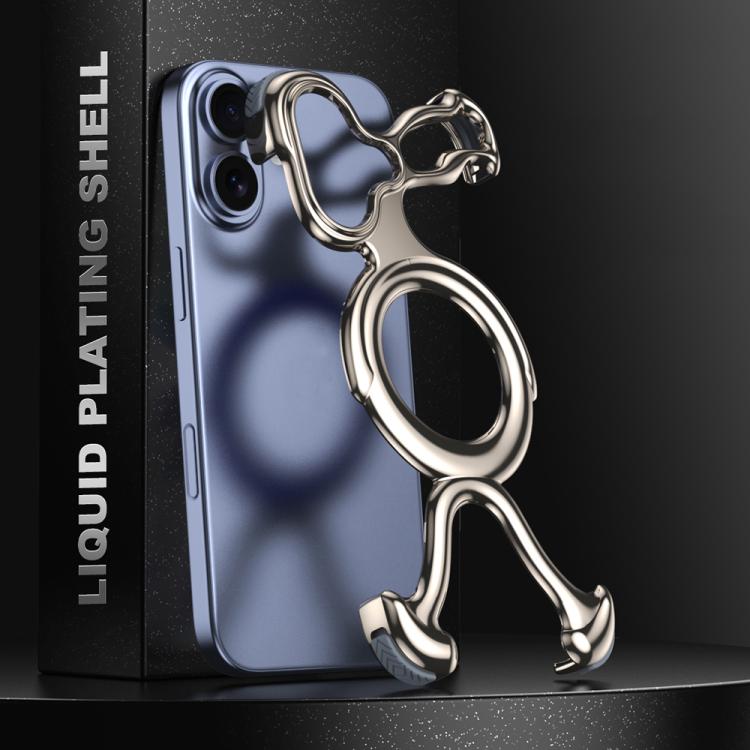 Liquid Plating PC Hollow MagSafe Phone Case