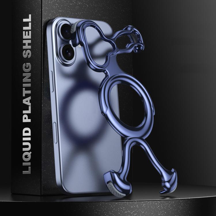 Liquid Plating PC Hollow MagSafe Phone Case