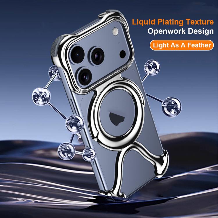 Liquid Plating PC Hollow MagSafe Phone Case