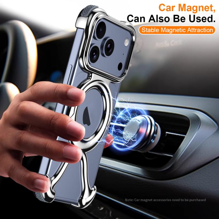 Liquid Plating PC Hollow MagSafe Phone Case