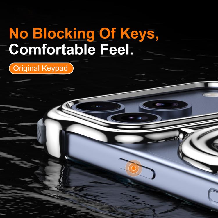 Liquid Plating PC Hollow MagSafe Phone Case