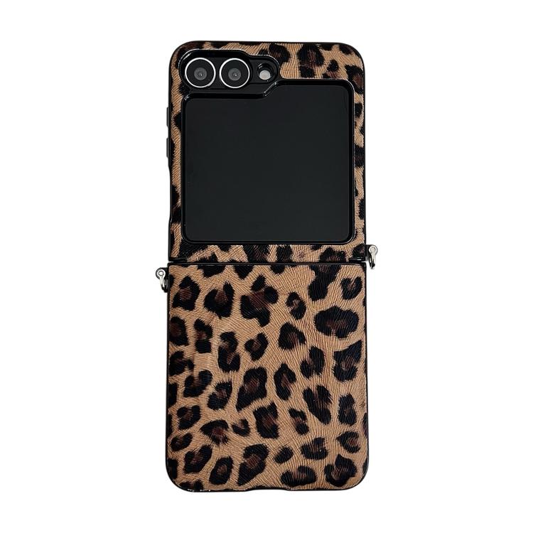 Side Buckle MagSafe Magnetic Skin Feel Leopard PC Phone Case