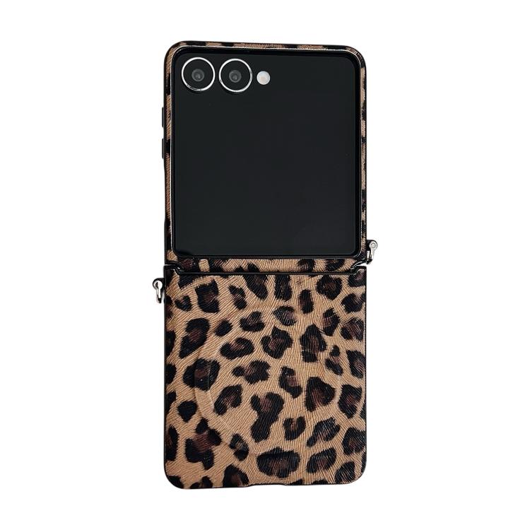 Side Buckle MagSafe Magnetic Skin Feel Leopard PC Phone Case