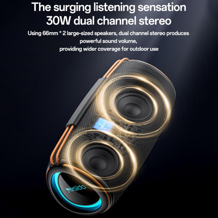 Yesido YSW38 30W Dual-Channel Stereo Outdoor Bluetooth Speaker