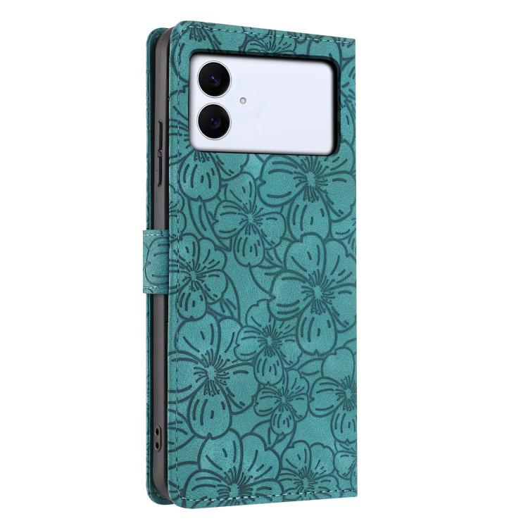 Cherry Blossoms Embossed Leather Phone Case, For Samsung Galaxy S26 Edge 5G, For Samsung Galaxy S26 Ultra 5G, For Samsung Galaxy S26 5G, For Samsung Galaxy S25 FE 5G, For Samsung Galaxy S25 Edge 5G, For Samsung Galaxy S25 5G