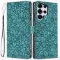 Cherry Blossoms Embossed Leather Phone Case, For Samsung Galaxy S26 Edge 5G, For Samsung Galaxy S26 Ultra 5G, For Samsung Galaxy S26 5G, For Samsung Galaxy S25 FE 5G, For Samsung Galaxy S25 Edge 5G, For Samsung Galaxy S25 5G