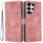 Cherry Blossoms Embossed Leather Phone Case, For Samsung Galaxy S26 Edge 5G, For Samsung Galaxy S26 Ultra 5G, For Samsung Galaxy S26 5G, For Samsung Galaxy S25 FE 5G, For Samsung Galaxy S25 Edge 5G, For Samsung Galaxy S25 5G
