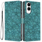 Cherry Blossoms Embossed Leather Phone Case, For Samsung Galaxy S26 Edge 5G, For Samsung Galaxy S26 Ultra 5G, For Samsung Galaxy S26 5G, For Samsung Galaxy S25 FE 5G, For Samsung Galaxy S25 Edge 5G, For Samsung Galaxy S25 5G
