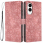 Cherry Blossoms Embossed Leather Phone Case, For Samsung Galaxy S26 Edge 5G, For Samsung Galaxy S26 Ultra 5G, For Samsung Galaxy S26 5G, For Samsung Galaxy S25 FE 5G, For Samsung Galaxy S25 Edge 5G, For Samsung Galaxy S25 5G