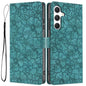 Cherry Blossoms Embossed Leather Phone Case, For Samsung Galaxy S26 Edge 5G, For Samsung Galaxy S26 Ultra 5G, For Samsung Galaxy S26 5G, For Samsung Galaxy S25 FE 5G, For Samsung Galaxy S25 Edge 5G, For Samsung Galaxy S25 5G