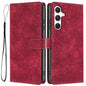Cherry Blossoms Embossed Leather Phone Case, For Samsung Galaxy S26 Edge 5G, For Samsung Galaxy S26 Ultra 5G, For Samsung Galaxy S26 5G, For Samsung Galaxy S25 FE 5G, For Samsung Galaxy S25 Edge 5G, For Samsung Galaxy S25 5G