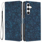 Cherry Blossoms Embossed Leather Phone Case, For Samsung Galaxy S26 Edge 5G, For Samsung Galaxy S26 Ultra 5G, For Samsung Galaxy S26 5G, For Samsung Galaxy S25 FE 5G, For Samsung Galaxy S25 Edge 5G, For Samsung Galaxy S25 5G