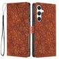 Cherry Blossoms Embossed Leather Phone Case, For Samsung Galaxy S26 Edge 5G, For Samsung Galaxy S26 Ultra 5G, For Samsung Galaxy S26 5G, For Samsung Galaxy S25 FE 5G, For Samsung Galaxy S25 Edge 5G, For Samsung Galaxy S25 5G