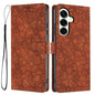 Cherry Blossoms Embossed Leather Phone Case, For Samsung Galaxy S25+ 5G, For Samsung Galaxy S25 Ultra 5G, For Samsung Galaxy S24 FE 5G, For Samsung Galaxy S24 Ultra 5G, For Samsung Galaxy S24+ 5G, For Samsung Galaxy S24 5G