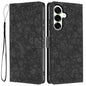 Cherry Blossoms Embossed Leather Phone Case, For Samsung Galaxy S25+ 5G, For Samsung Galaxy S25 Ultra 5G, For Samsung Galaxy S24 FE 5G, For Samsung Galaxy S24 Ultra 5G, For Samsung Galaxy S24+ 5G, For Samsung Galaxy S24 5G