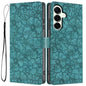 Cherry Blossoms Embossed Leather Phone Case, For Samsung Galaxy S26 Edge 5G, For Samsung Galaxy S26 Ultra 5G, For Samsung Galaxy S26 5G, For Samsung Galaxy S25 FE 5G, For Samsung Galaxy S25 Edge 5G, For Samsung Galaxy S25 5G