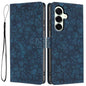 Cherry Blossoms Embossed Leather Phone Case, For Samsung Galaxy S26 Edge 5G, For Samsung Galaxy S26 Ultra 5G, For Samsung Galaxy S26 5G, For Samsung Galaxy S25 FE 5G, For Samsung Galaxy S25 Edge 5G, For Samsung Galaxy S25 5G