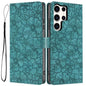 Cherry Blossoms Embossed Leather Phone Case, For Samsung Galaxy S25+ 5G, For Samsung Galaxy S25 Ultra 5G, For Samsung Galaxy S24 FE 5G, For Samsung Galaxy S24 Ultra 5G, For Samsung Galaxy S24+ 5G, For Samsung Galaxy S24 5G