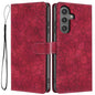 Cherry Blossoms Embossed Leather Phone Case, For Samsung Galaxy S25+ 5G, For Samsung Galaxy S25 Ultra 5G, For Samsung Galaxy S24 FE 5G, For Samsung Galaxy S24 Ultra 5G, For Samsung Galaxy S24+ 5G, For Samsung Galaxy S24 5G