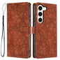 Cherry Blossoms Embossed Leather Phone Case, For Samsung Galaxy S23 FE 5G, For Samsung Galaxy S23 Ultra 5G, For Samsung Galaxy S23+ 5G, For Samsung Galaxy S23 5G