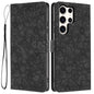 Cherry Blossoms Embossed Leather Phone Case, For Samsung Galaxy S23 FE 5G, For Samsung Galaxy S23 Ultra 5G, For Samsung Galaxy S23+ 5G, For Samsung Galaxy S23 5G
