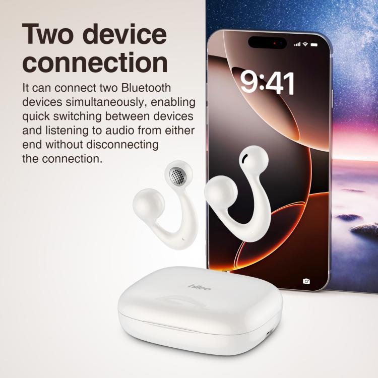 Hileo HI83 Clip-on Noise Reduction Sports Wireless Bluetooth Earphone