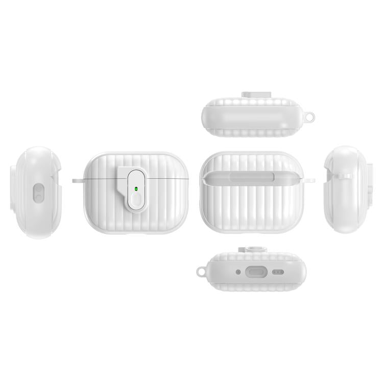 Shell Look Earbuds Box Protective Case with Security Lock