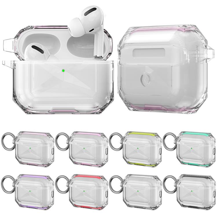 Contrast Color Transparent TPU Earphone Protective Case