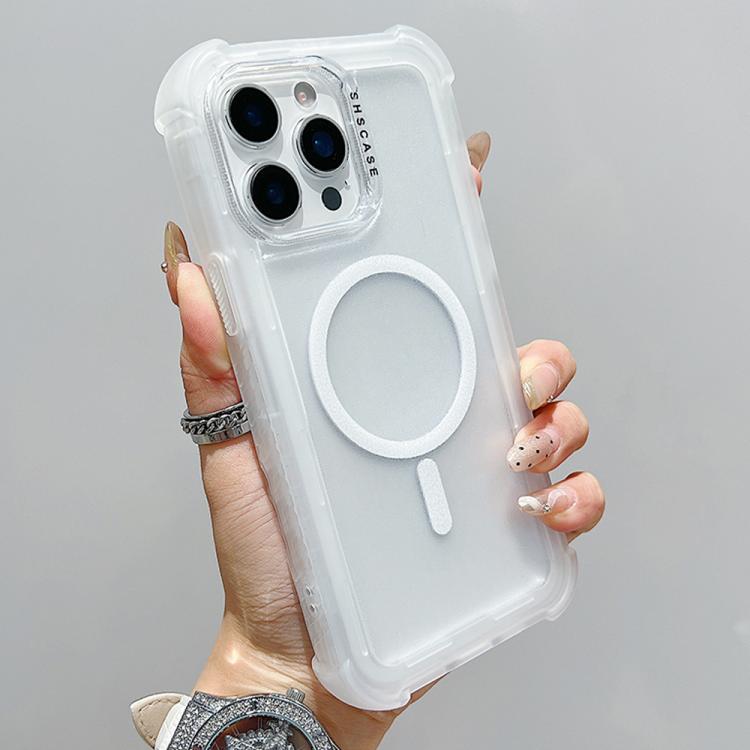 Transparent Matte TPU Hybrid PC 3-in-1 MagSafe Phone Case