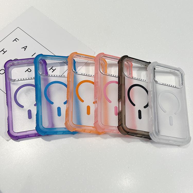 Transparent Matte TPU Hybrid PC 3-in-1 MagSafe Phone Case