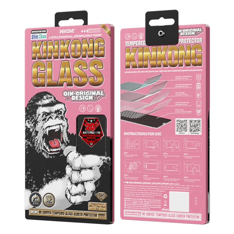 WK WTP-121 Qin-Original Design 9D Curved 20-degree Privacy Tempered Glass Film