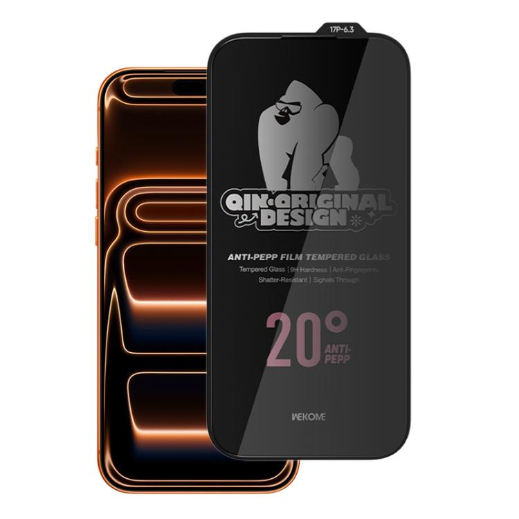 WK WTP-121 Qin-Original Design 9D Curved 20-degree Privacy Tempered Glass Film