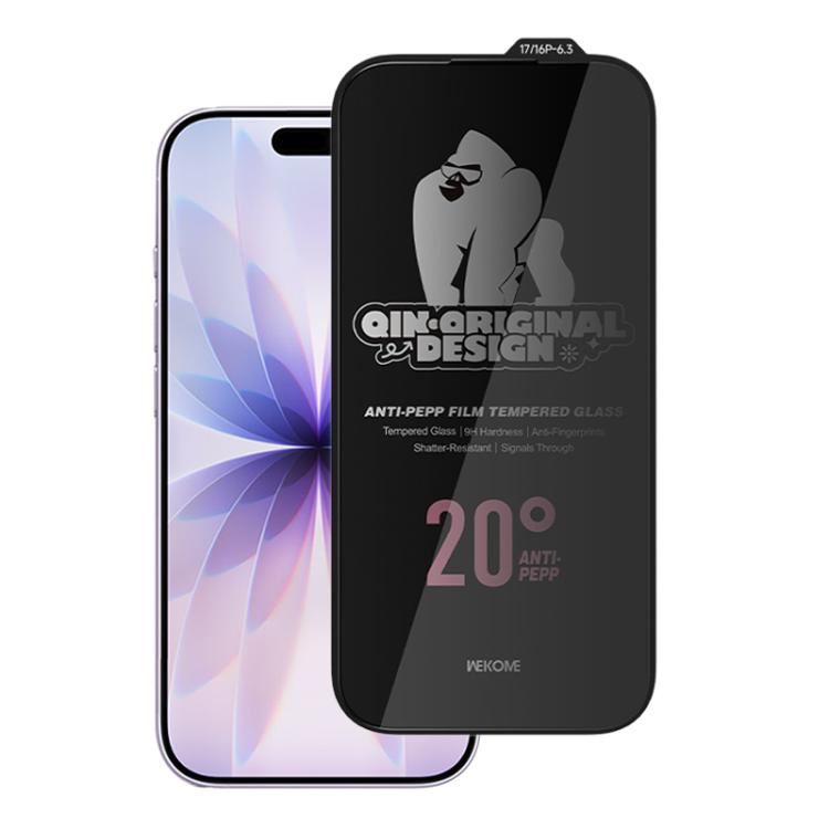 WK WTP-121 Qin-Original Design 9D Curved 20-degree Privacy Tempered Glass Film