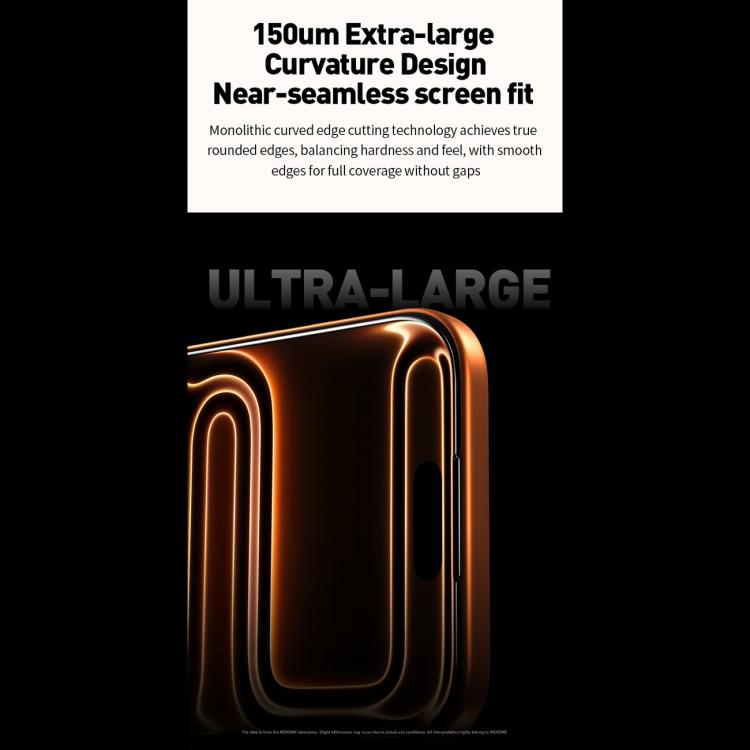 WK WTP-120 Qin Series 9D Curved Large Arc HD Tempered Glass Film