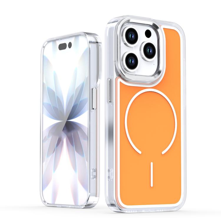 Electroplated Dual Color PC Hybrid TPU Soft Frame MagSafe Phone Case