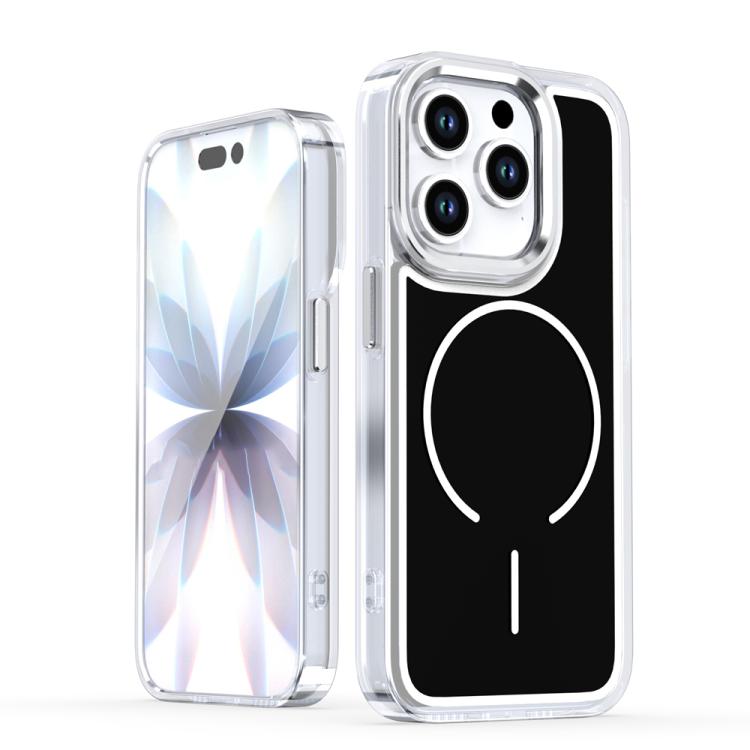 Electroplated Dual Color PC Hybrid TPU Soft Frame MagSafe Phone Case