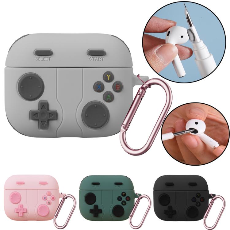 Game Console Style Wireless Earphone Silicone Cover with Cleaning Pen